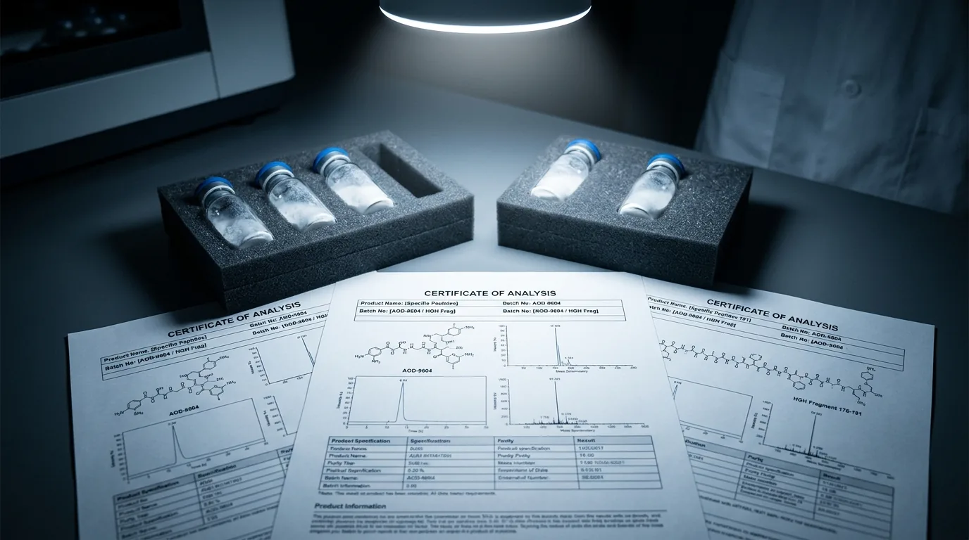 AOD-9604 vs. HGH Fragment 176-191: Structural Comparison — featured illustration